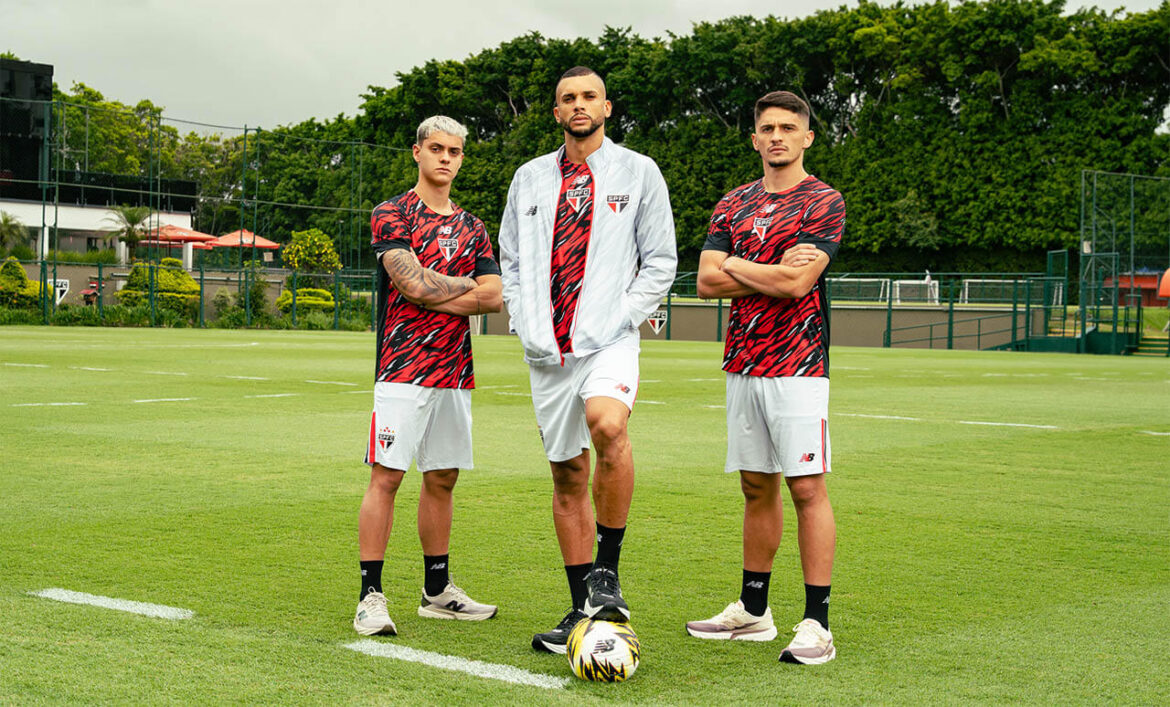 Camisa pré-jogo do São Paulo 2026 New Balance