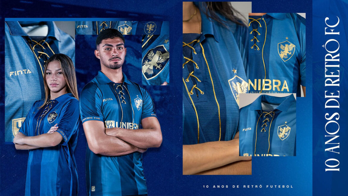 Camisa de 10 anos do Retrô FC 2026 Finta
