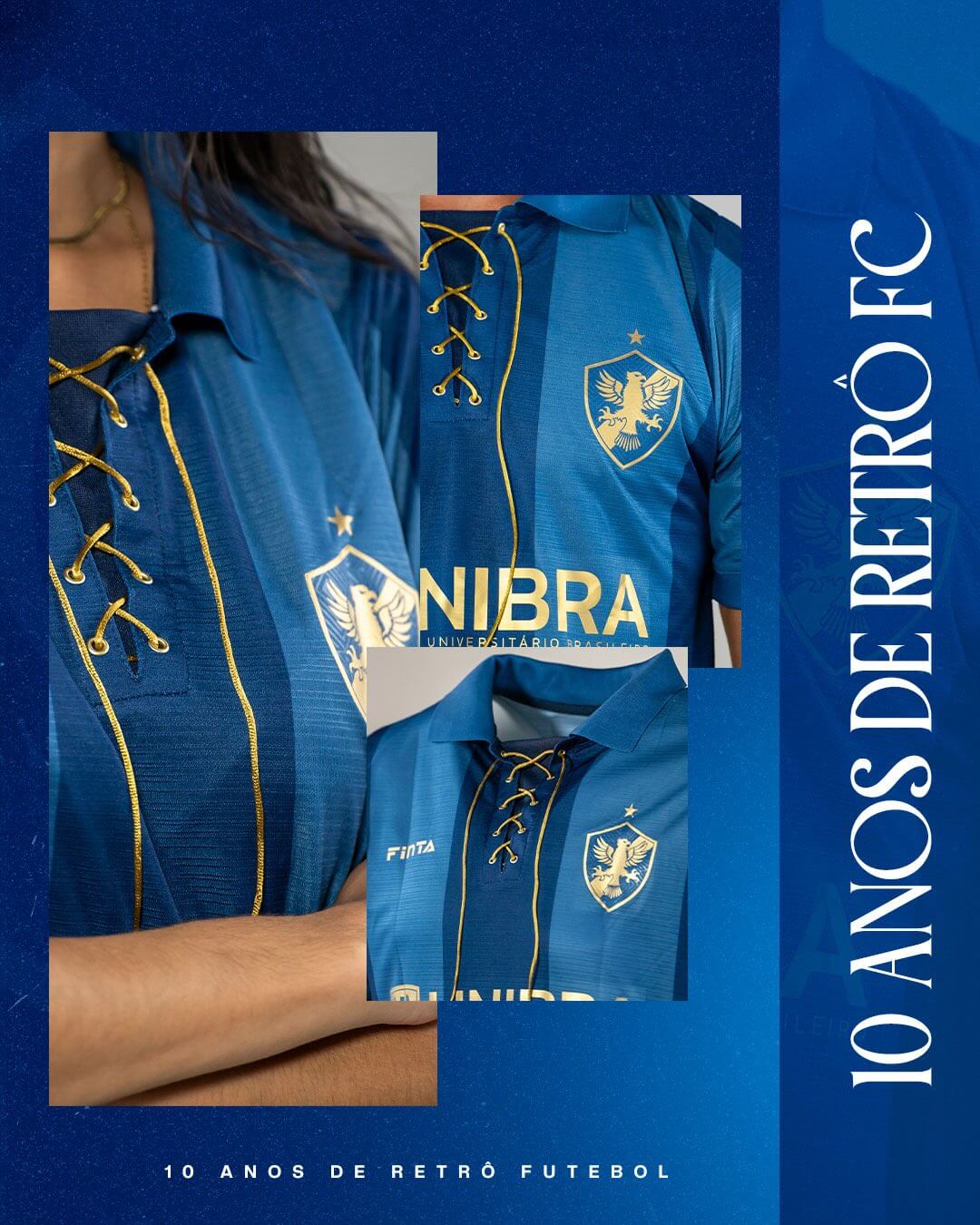 Camisa de 10 anos do Retrô FC 2026 Finta