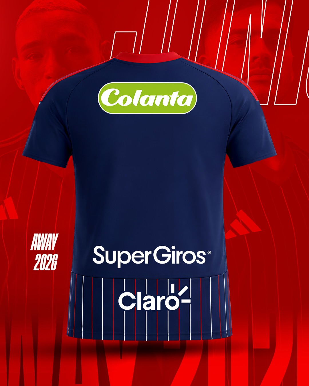 Junior Barranquilla lança nova camisa reserva 2026 com adidas