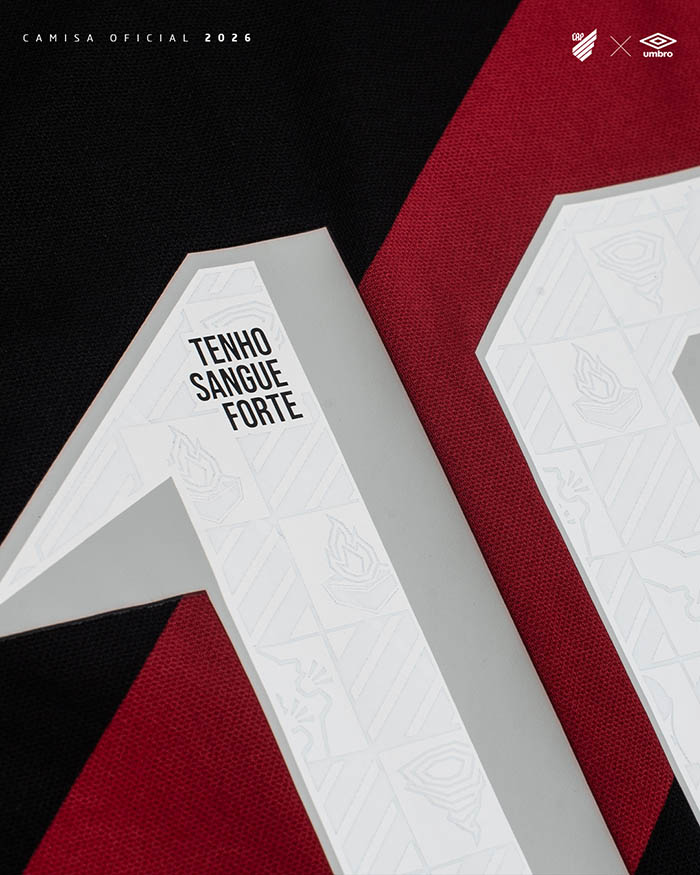 Camisa titular do Athletico Paranaense 2026 Umbro