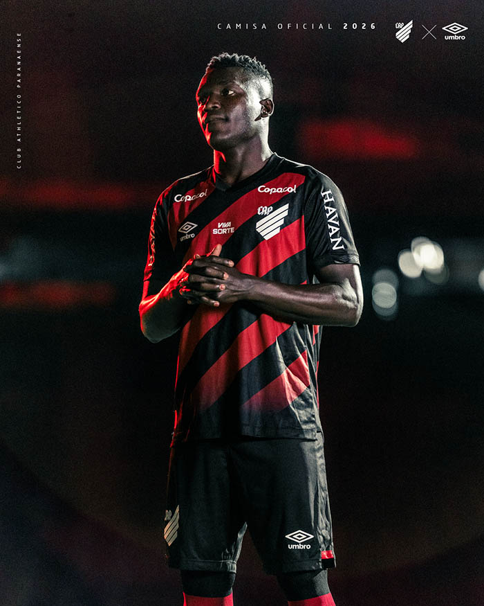 Camisa titular do Athletico Paranaense 2026 Umbro