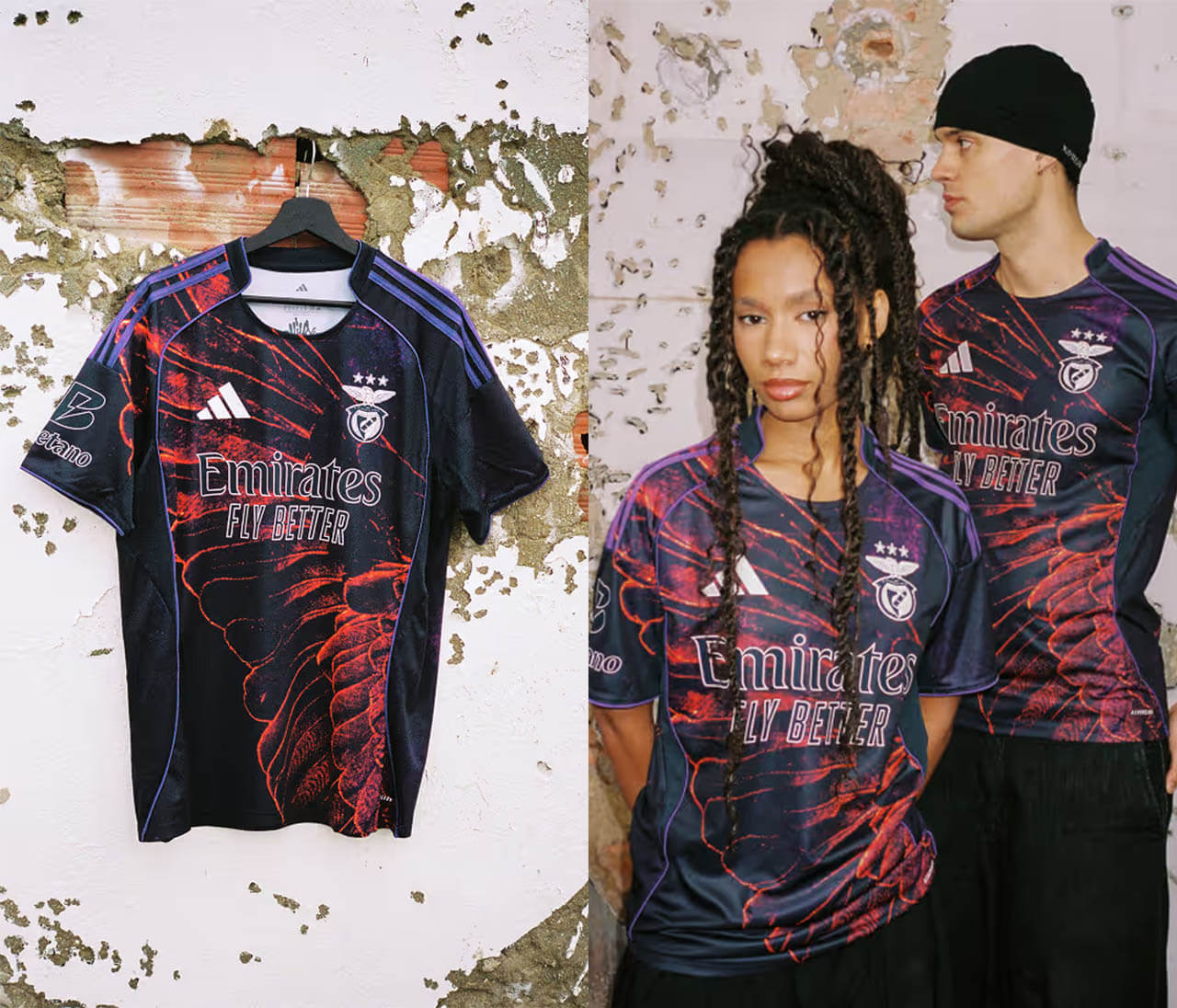 Camisa especial do Benfica x Vhils 2026 adidas