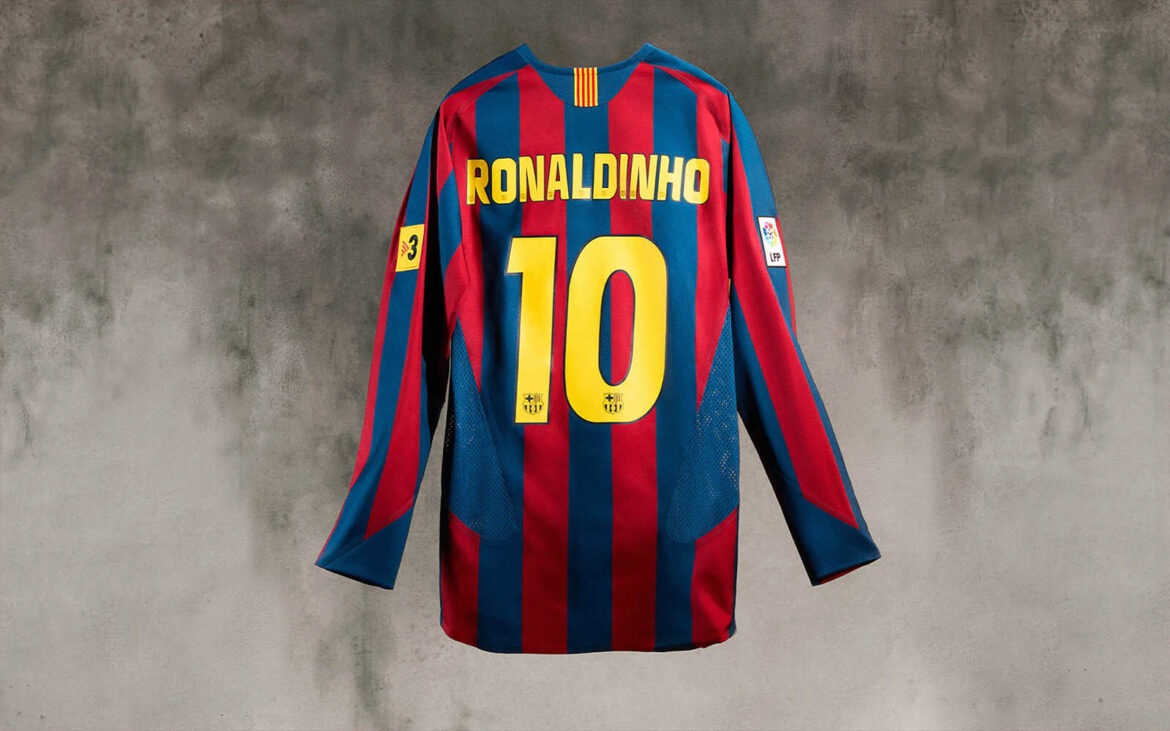 Camisa do Barcelona 2005-2006 Nike Ronaldinho