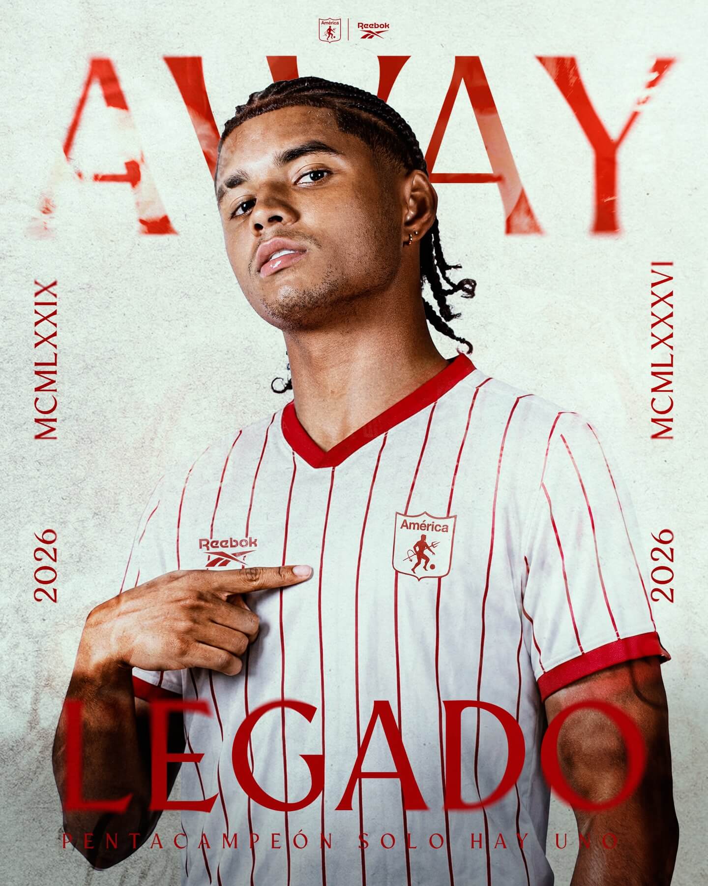 Camisa reserva américa de cali 2026 reebok