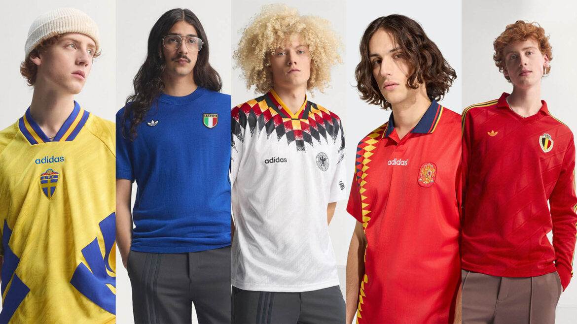 camisas retrô seleções europeias adidas