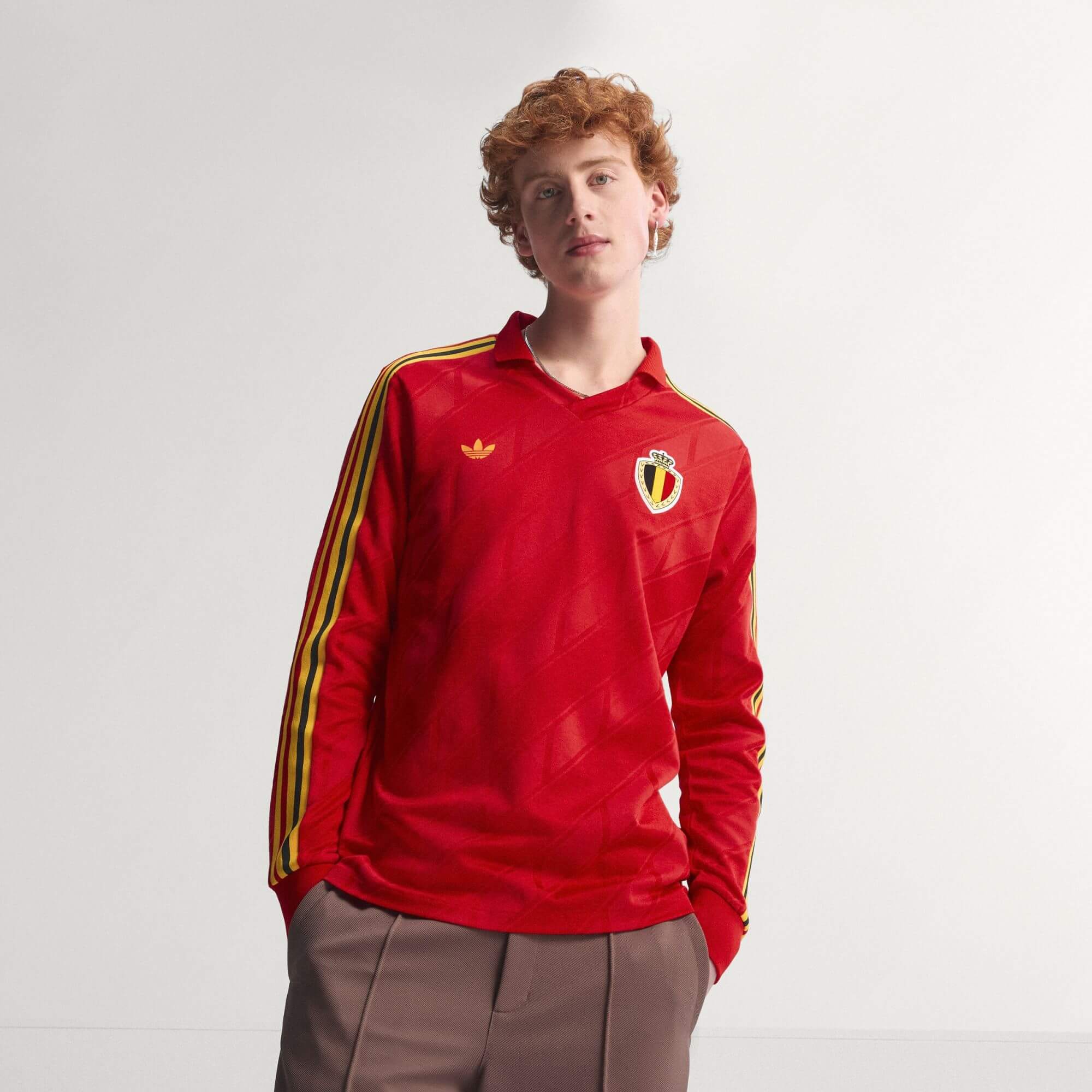 Camisa retrô da Bélgica 1986 adidas