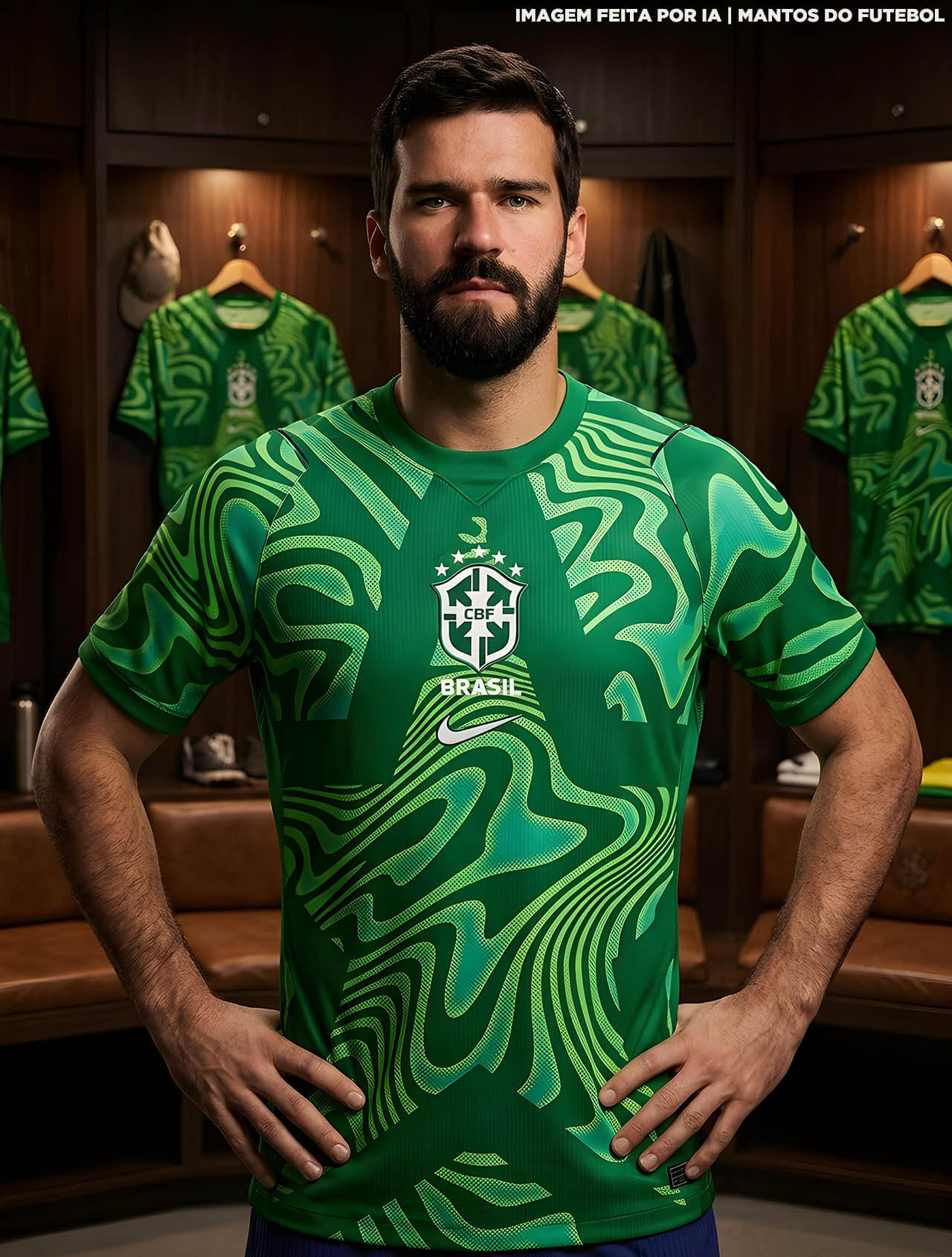 Camisa de goleiro do Brasil 2026-2027 Nike Alisson