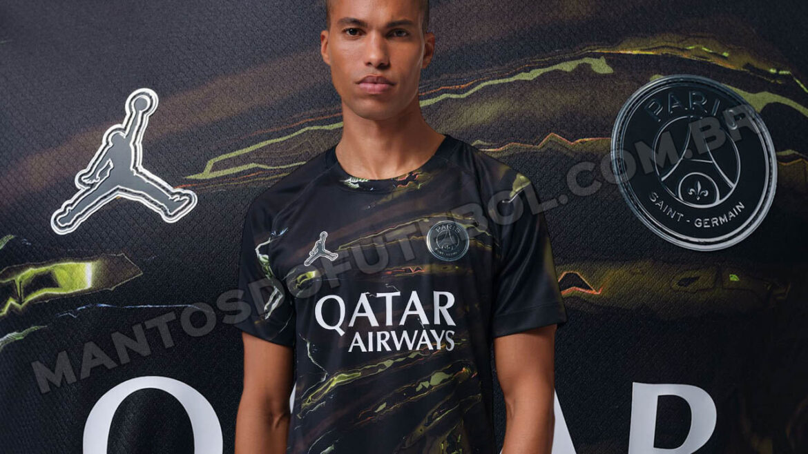 Quinta camisa do PSG 2025-2026 Jordan Night Edition