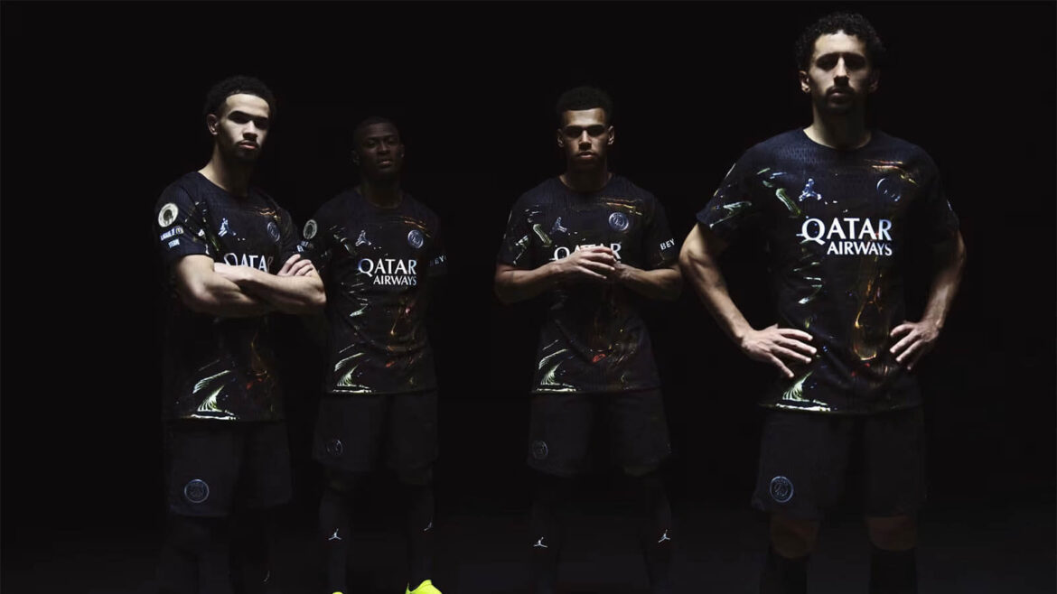 camisa Night Edition do PSG 2025-2026 Jordan