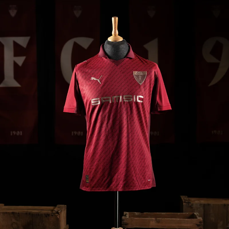 camisa de 125 anos do rennes puma