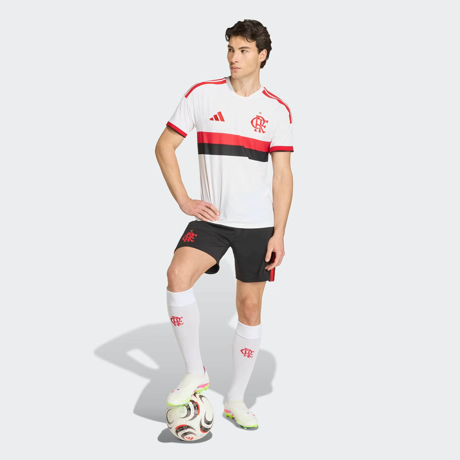 Camisa branca reserva do Flamengo 2026-2027 adidas