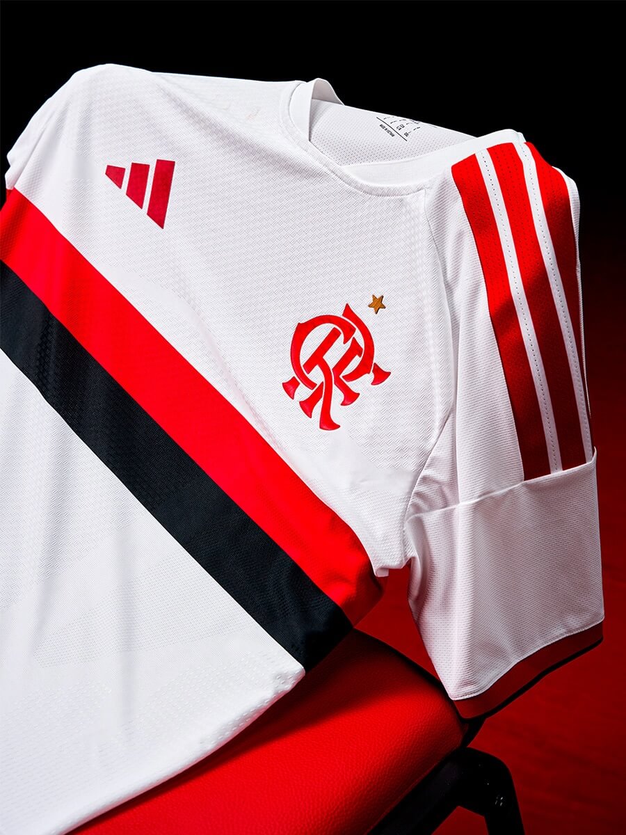 Camisa branca reserva do Flamengo 2026-2027 adidas