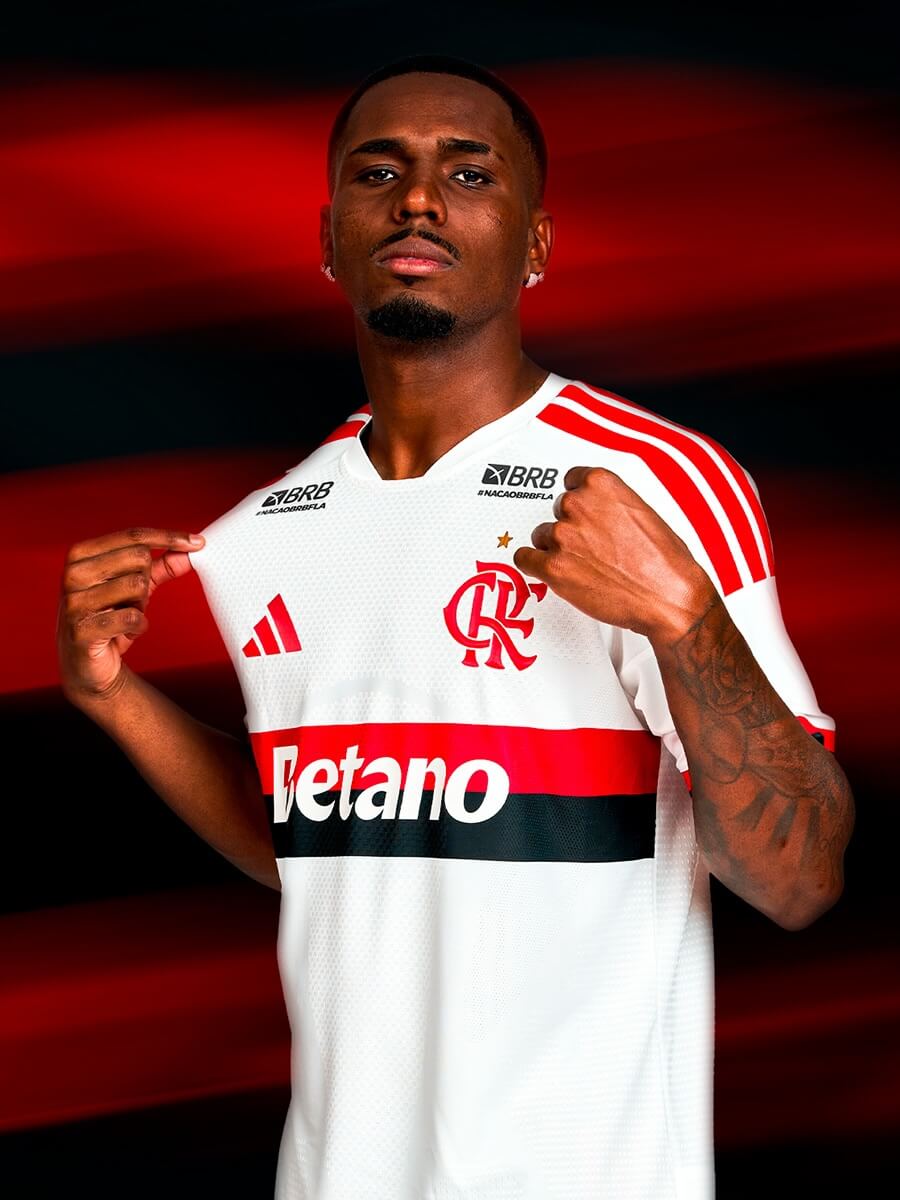 Camisa branca reserva do Flamengo 2026-2027 adidas