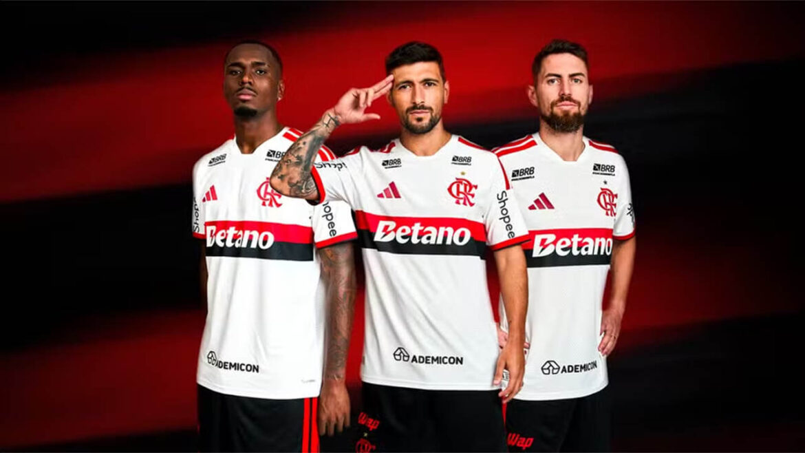 Camisa branca reserva do Flamengo 2026-2027 adidas