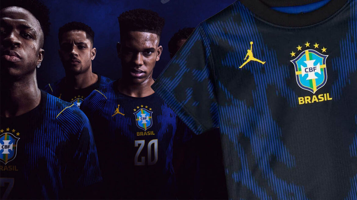 Camisa azul do Brasil Copa 2026 Jordan