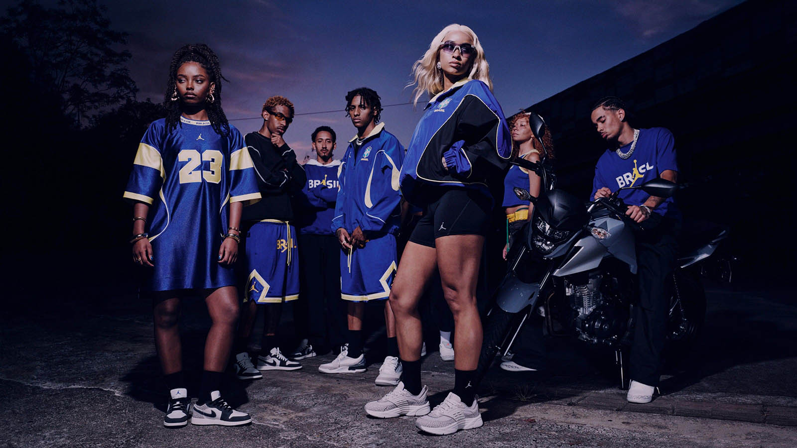 Camisa azul do Brasil Copa 2026 Jordan Coleção