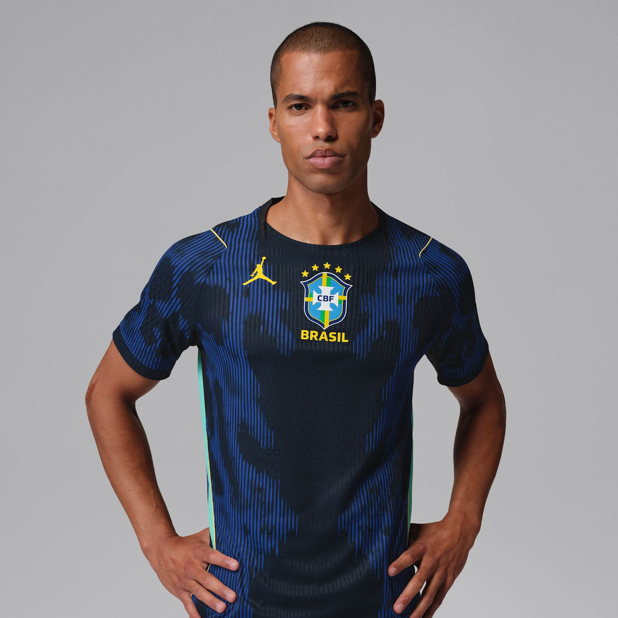 Camisa azul do Brasil Copa 2026 Jordan
