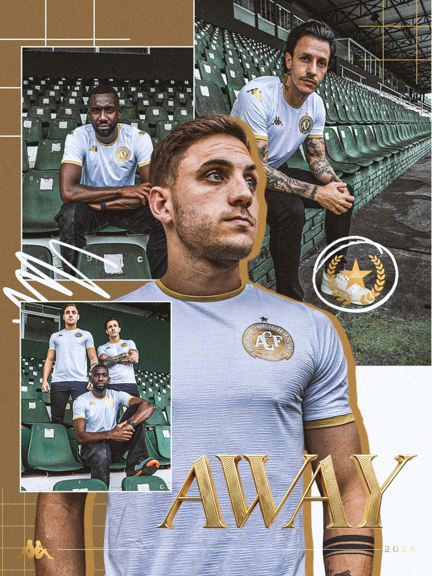 Camisa reserva da Chapecoense 2026 Kappa