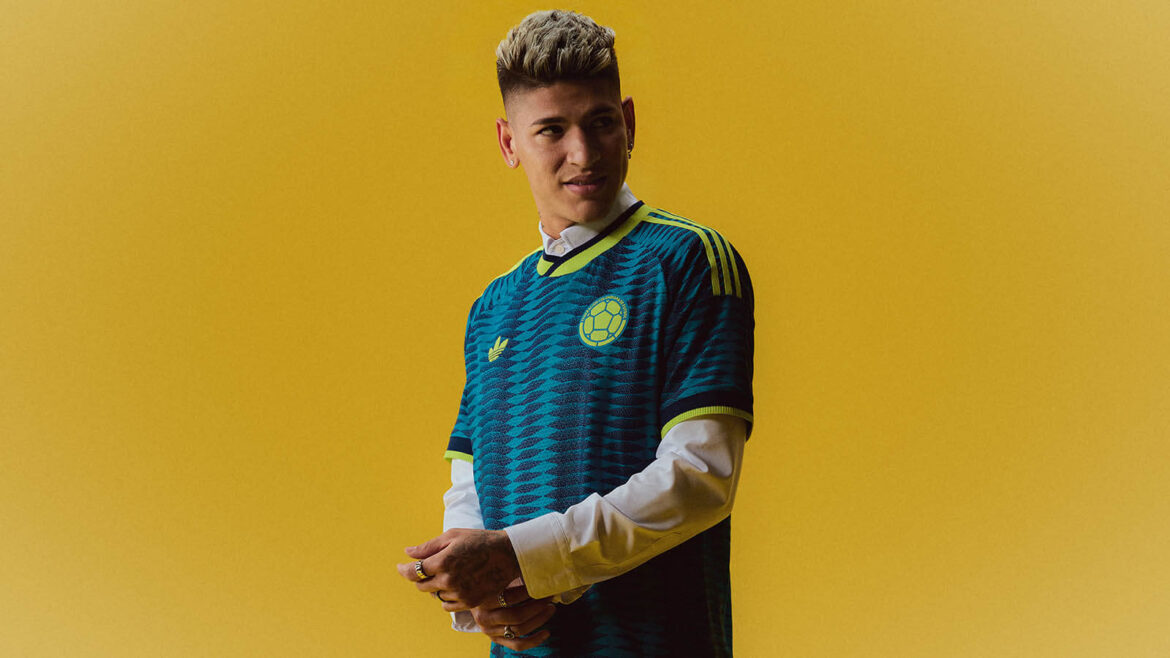 Camisa reserva da Colômbia Copa 2026 adidas
