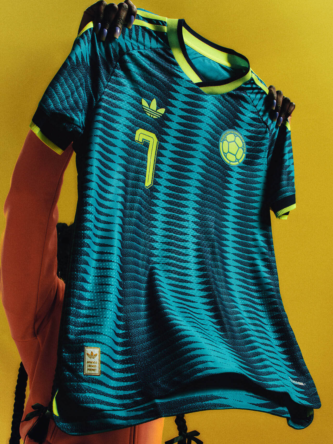 Camisa reserva da Colômbia Copa 2026 adidas