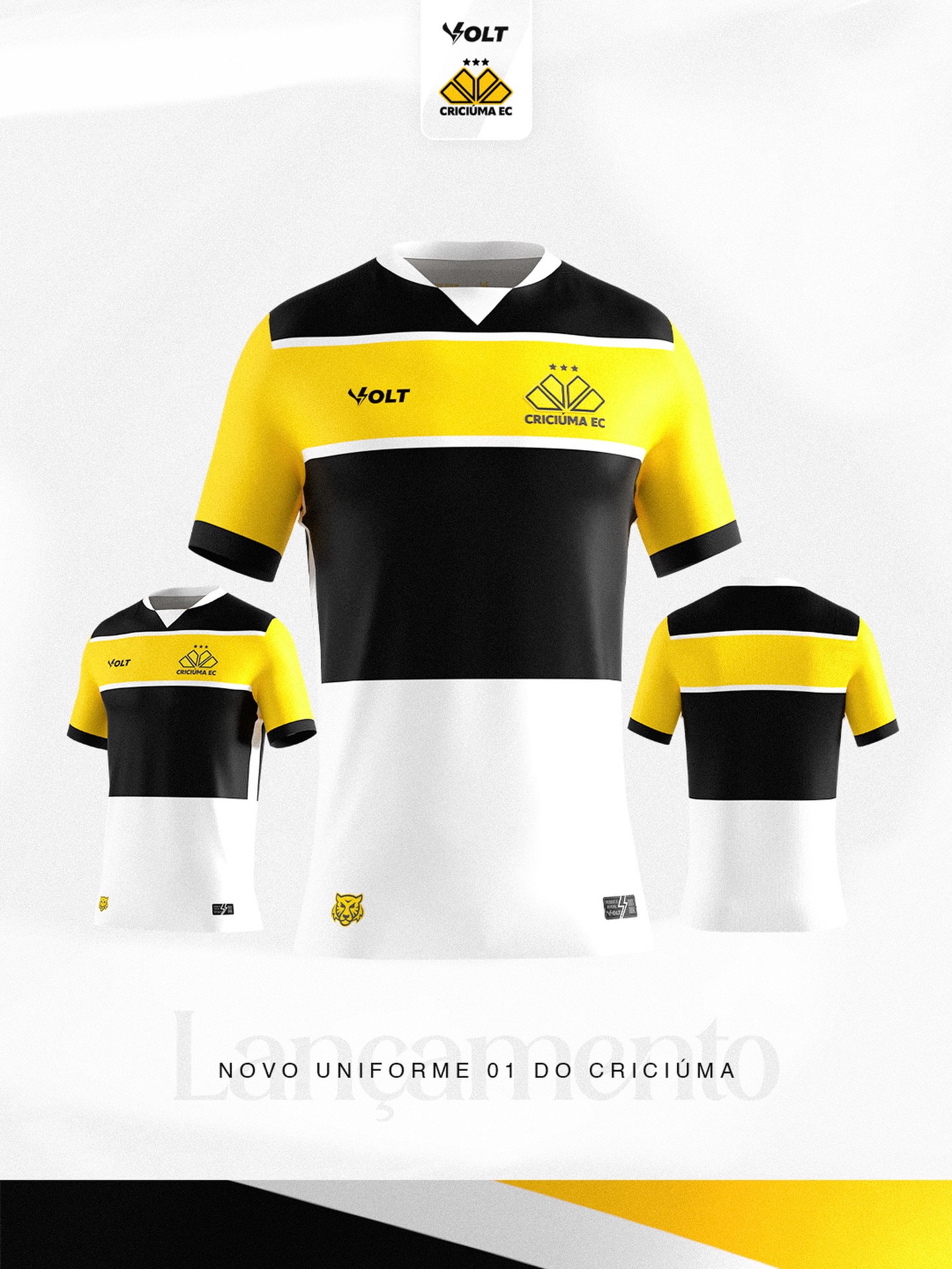 Camisa titular do Criciúma 2026 Volt
