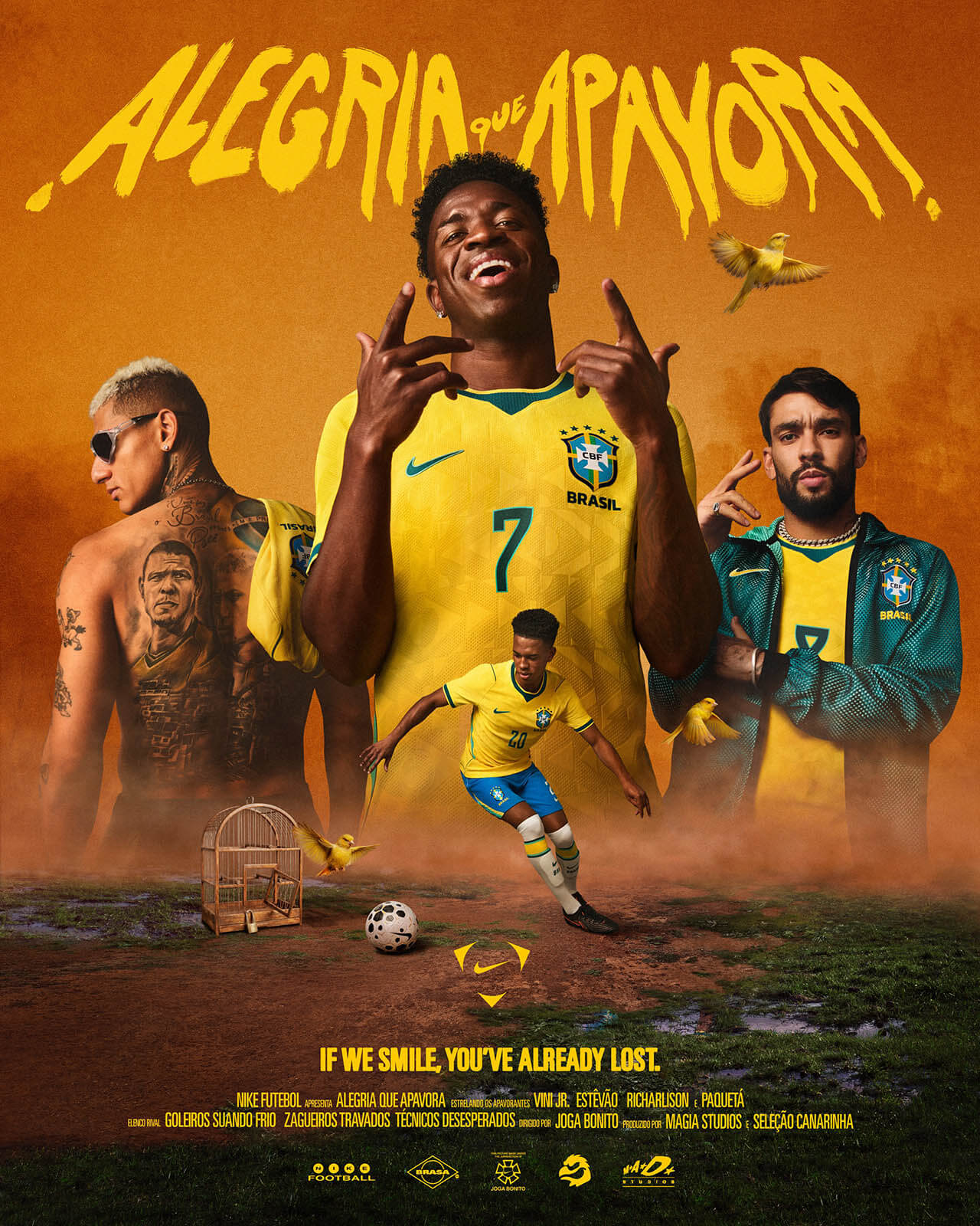 Camisa amarela do Brasil Copa 2026 Nike