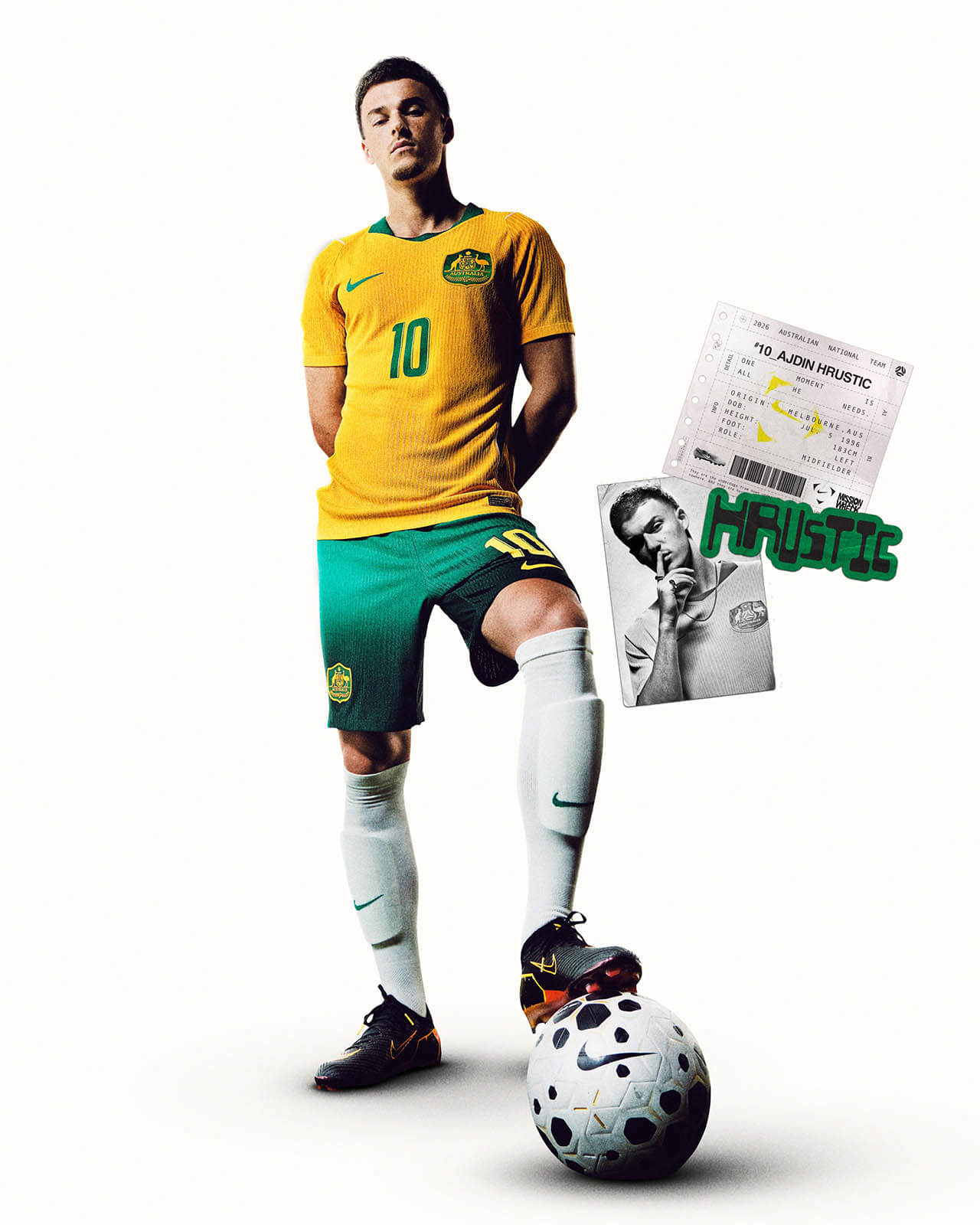 Camisa titular da Austrália Copa 2026 Nike - Home kit