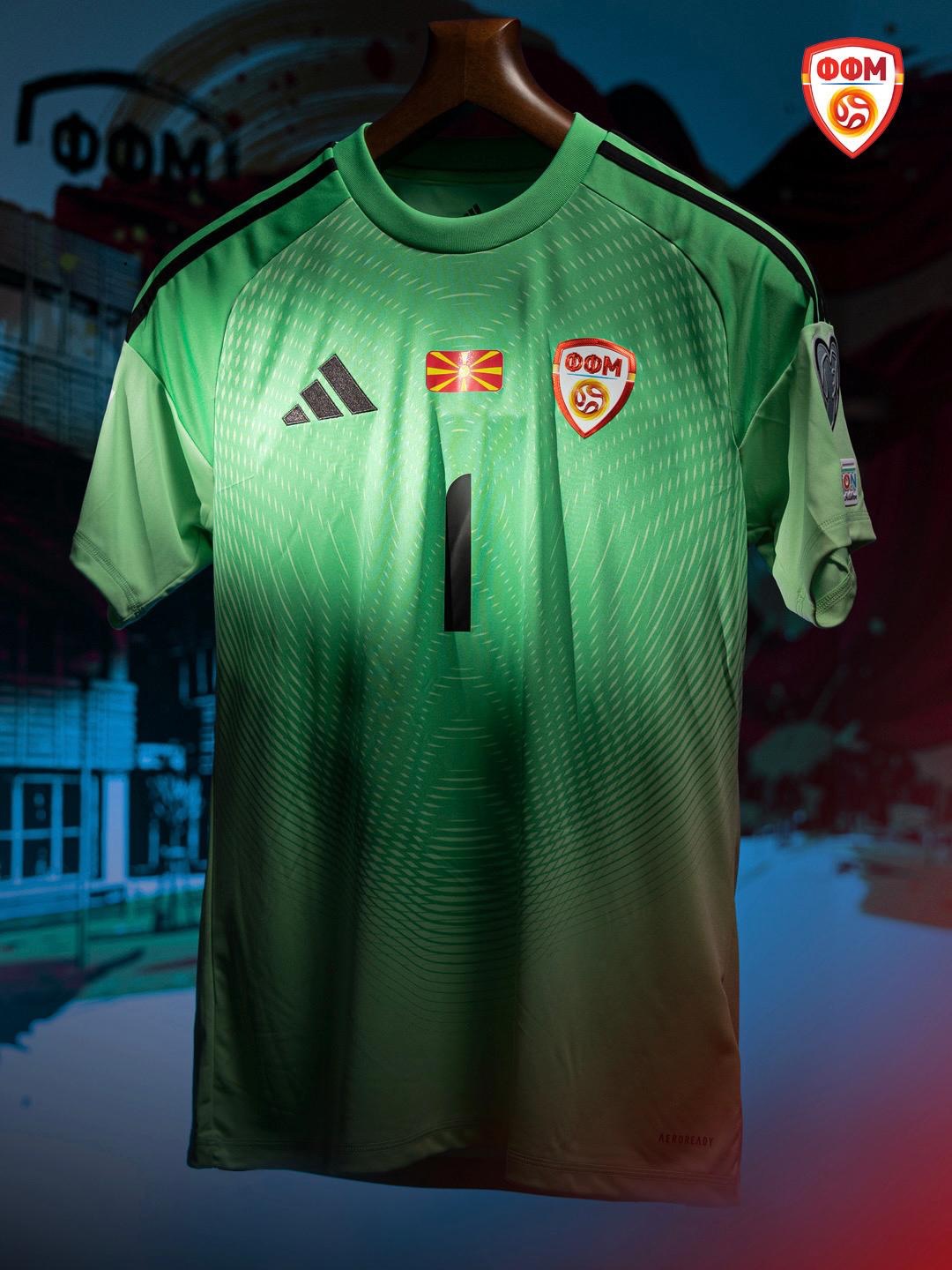 Camisa tampão da Macedônia do Norte Repescagem da Copa 2026 adidas