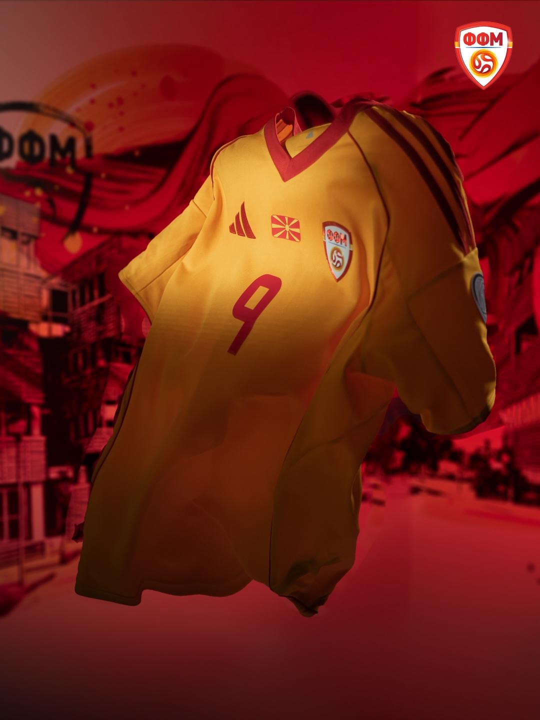 Camisa tampão da Macedônia do Norte Repescagem da Copa 2026 adidas