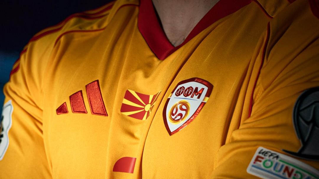 Camisa tampão da Macedônia do Norte Repescagem da Copa 2026 adidas