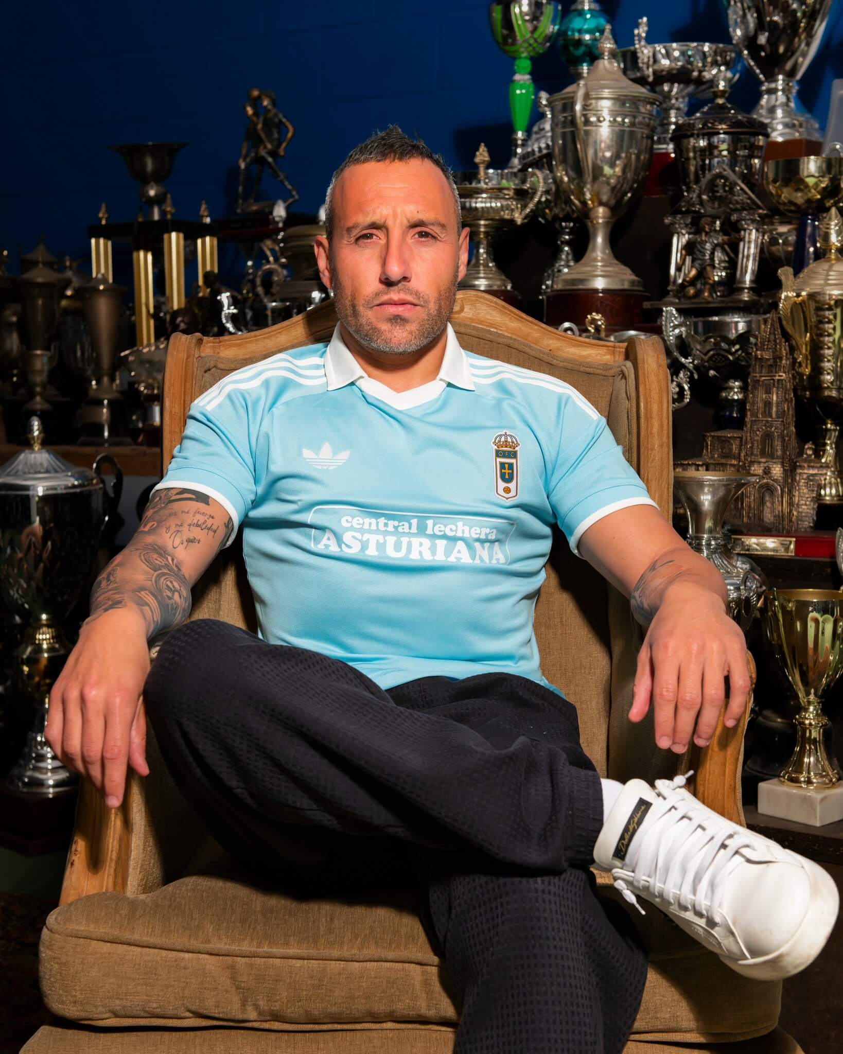 Camisa dos 100 anos do Real Oviedo 2026 adidas