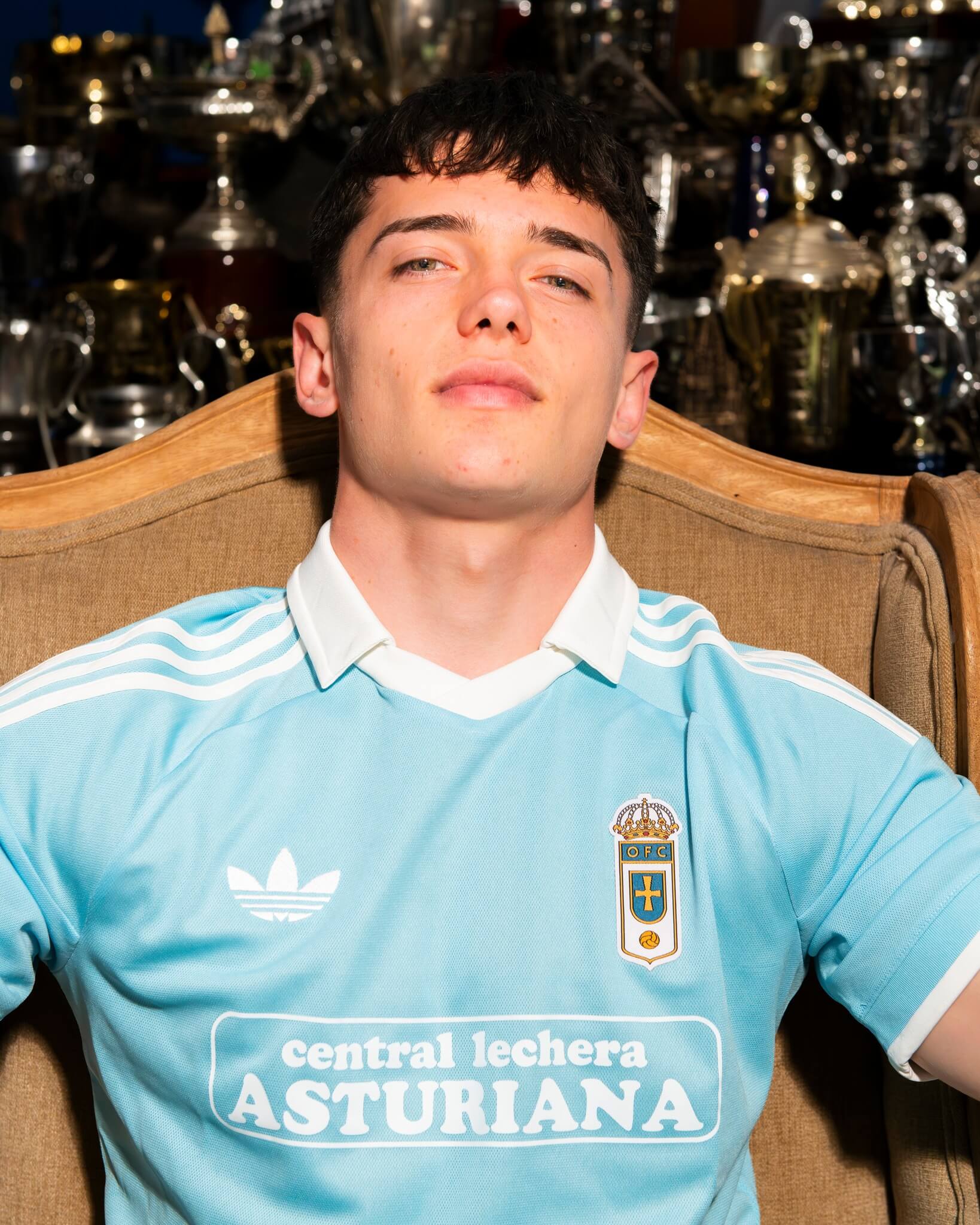 Camisa dos 100 anos do Real Oviedo 2026 adidas