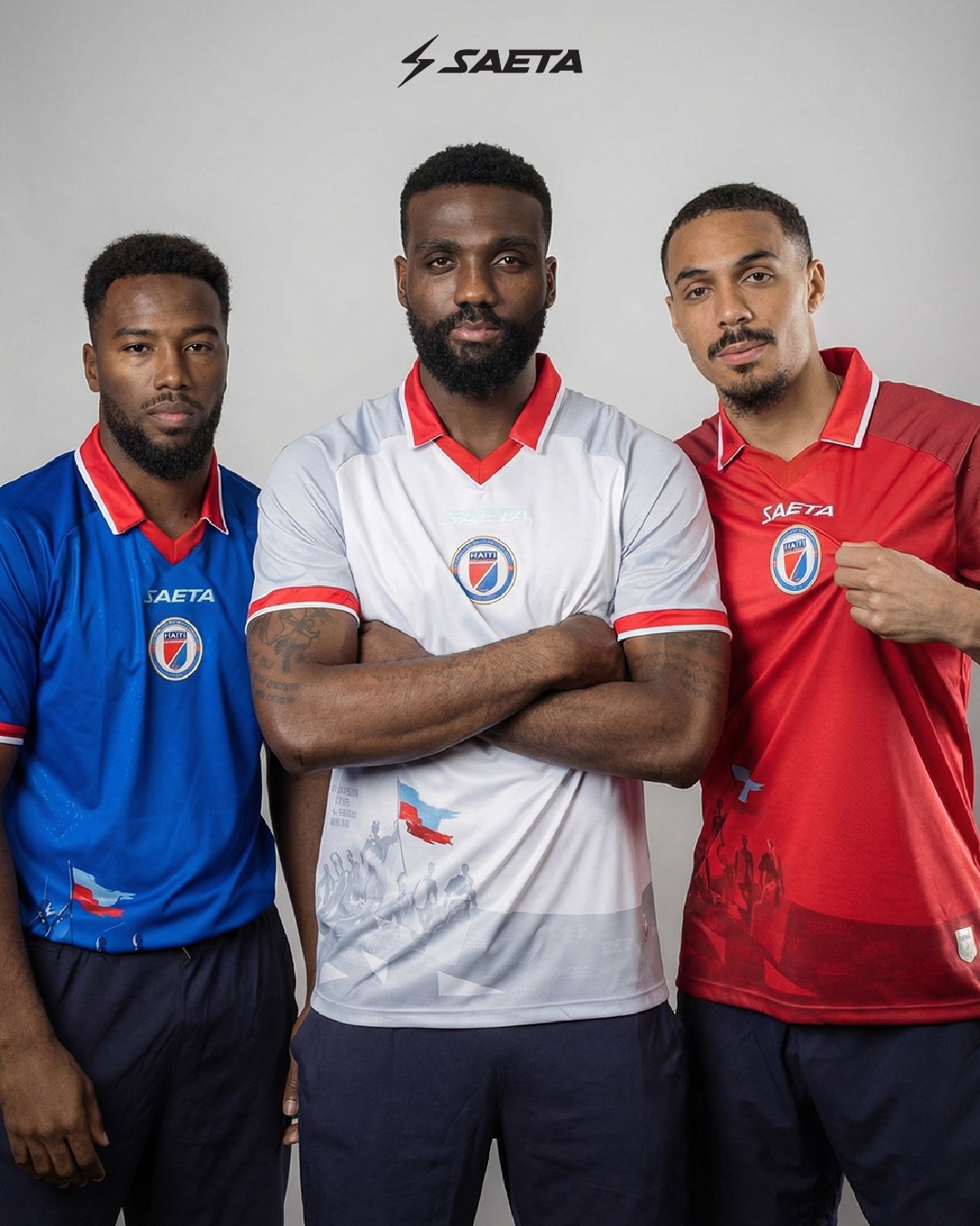 Saeta lança camisas do Haiti para a Copa do Mundo 2026