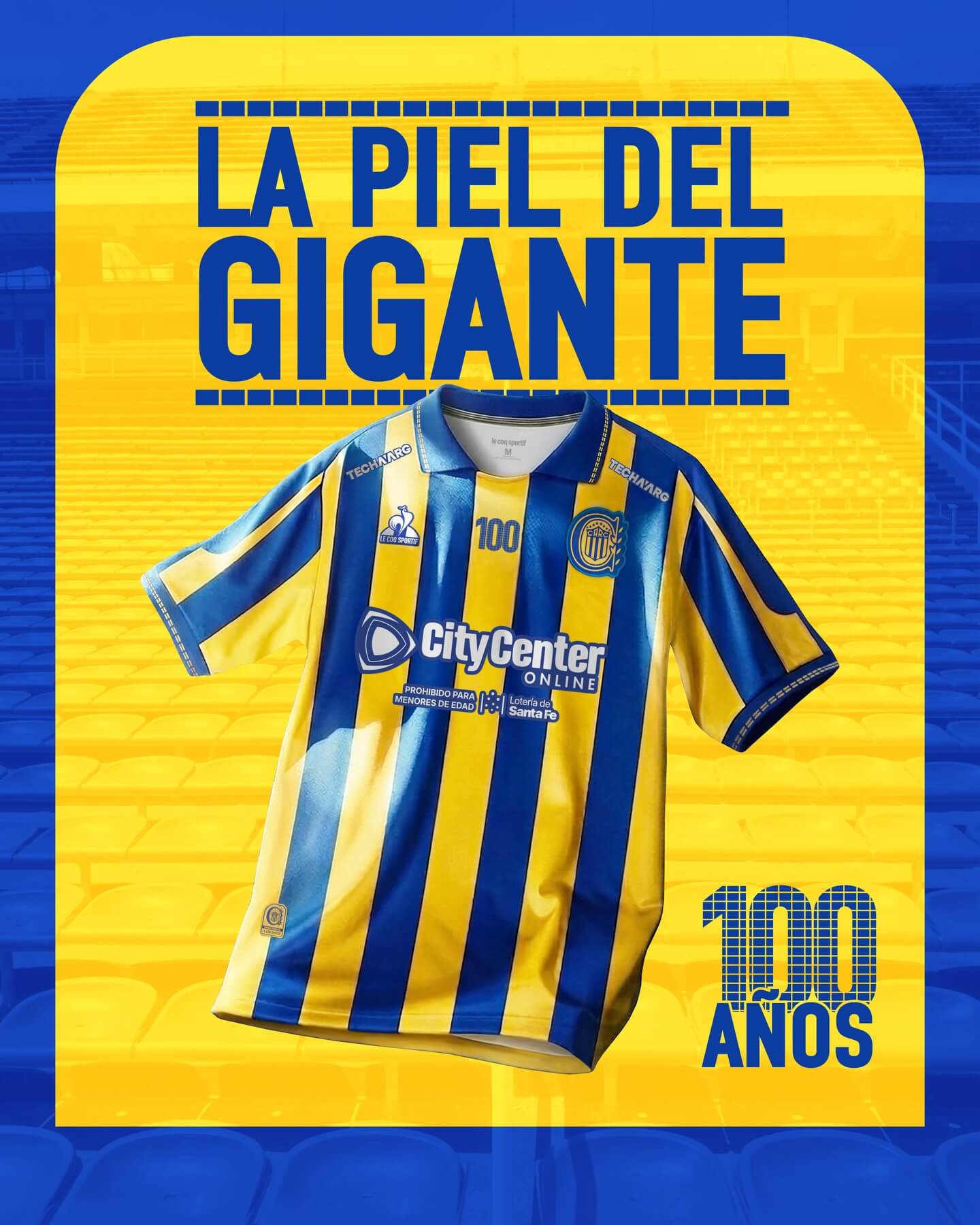 Camisa titular rosario central 2026 le coq sportif