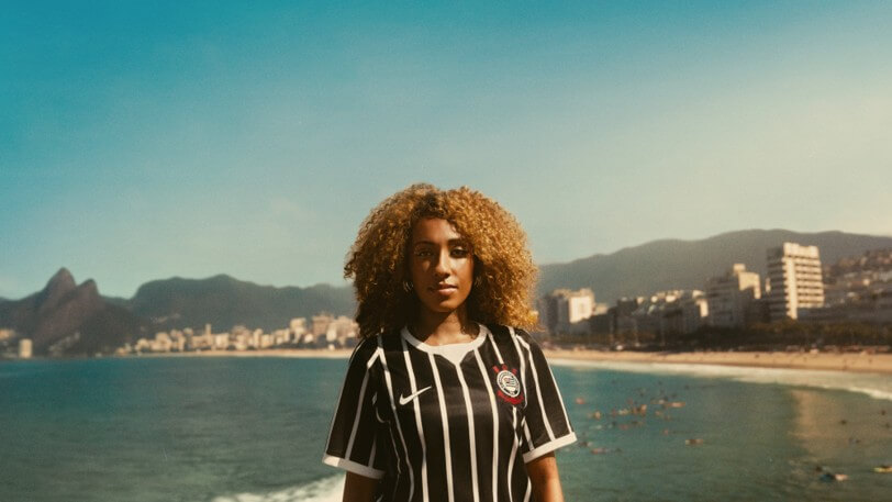 Camisa reserva listrada do Corinthians 2026-2027 Nike