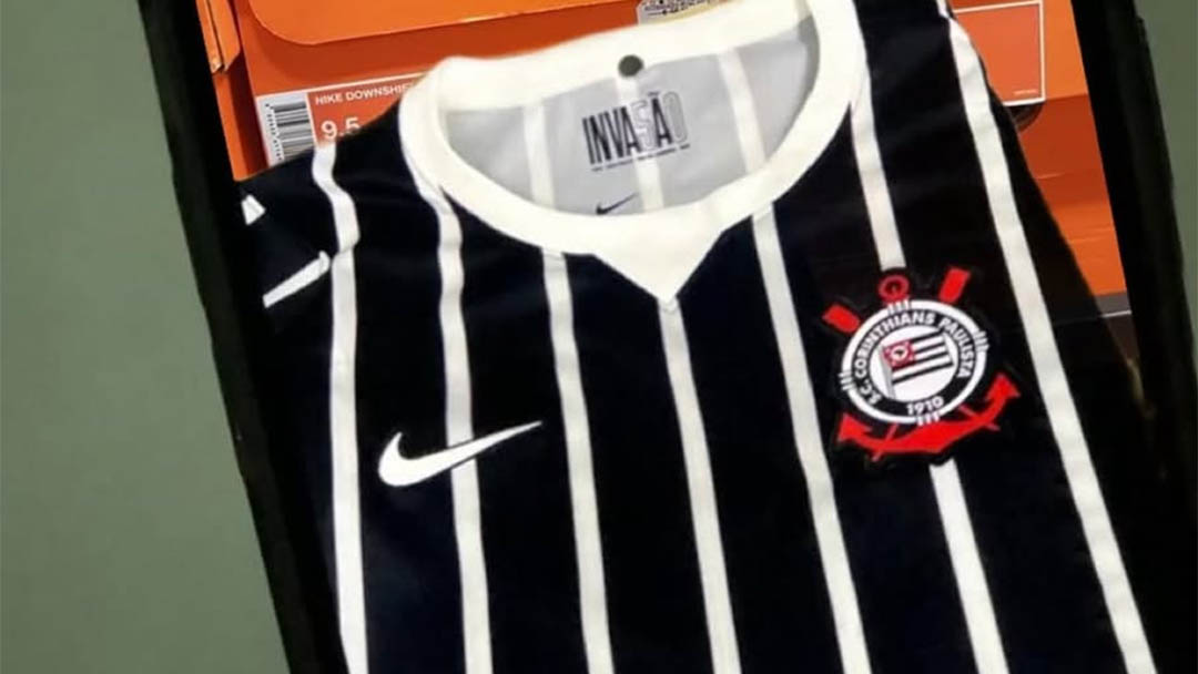Camisa listrada do Corinthians 2026-2027 Nike