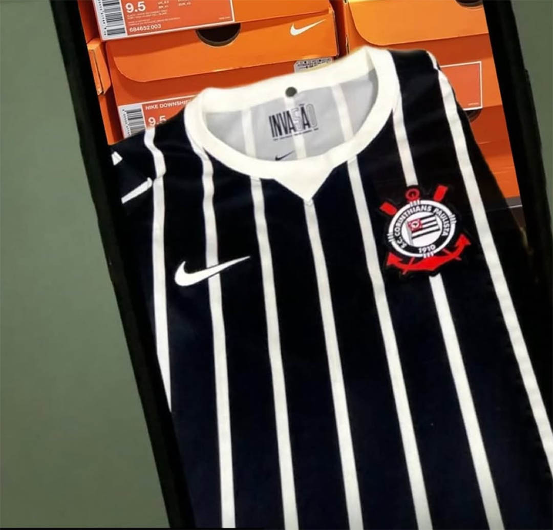 Camisa listrada do Corinthians 2026-2027 Nike