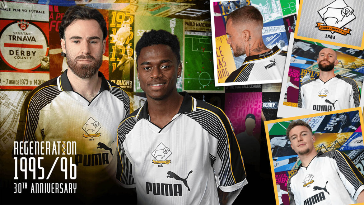 Derby County Camisa retrô 1995-1996 PUMA