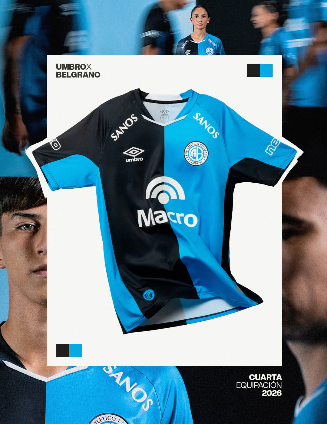 Quarta camisa do Belgrano 2026 Umbro