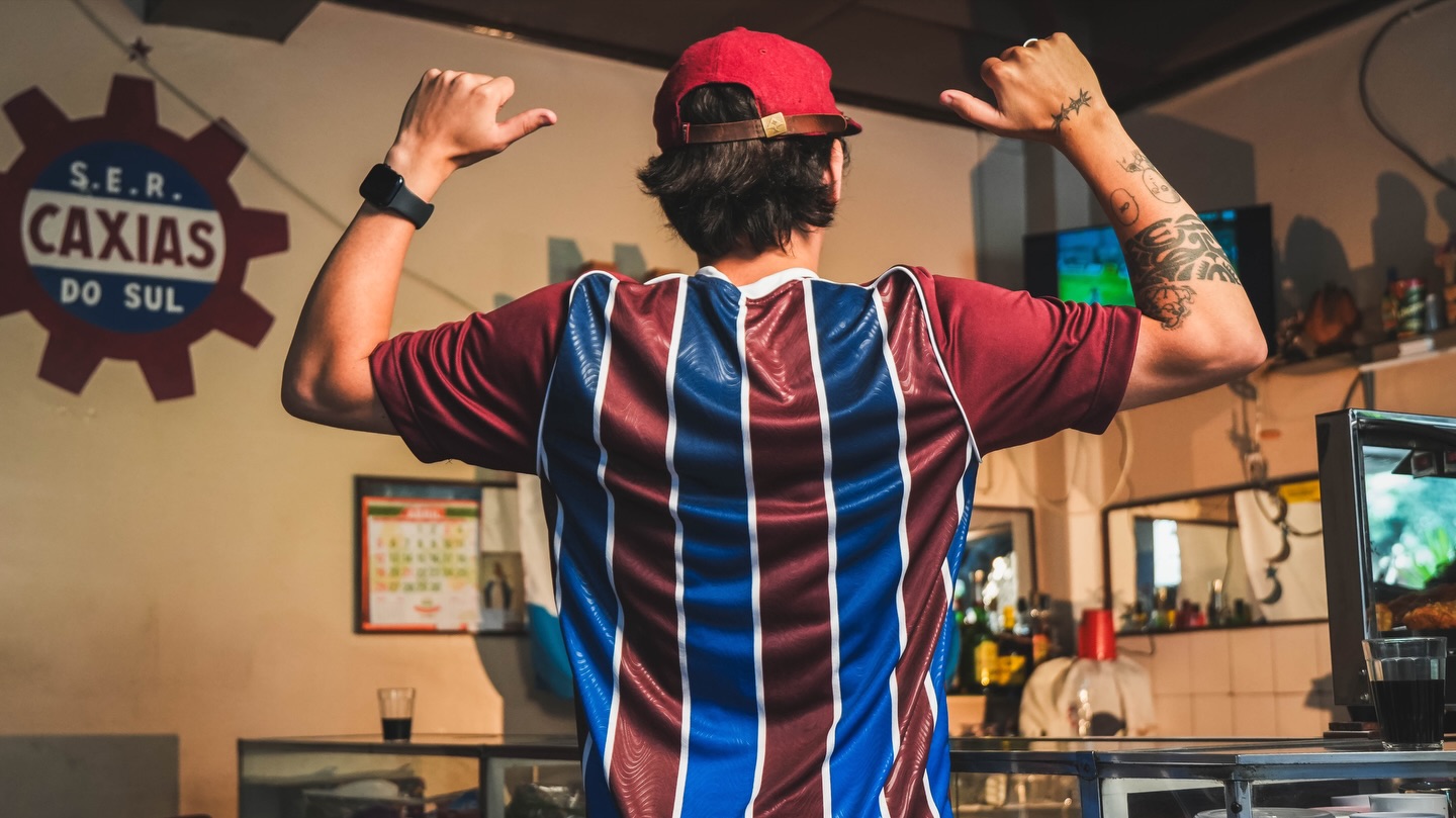 Terceira camisa tricolor do SER Caxias 2026 Catê