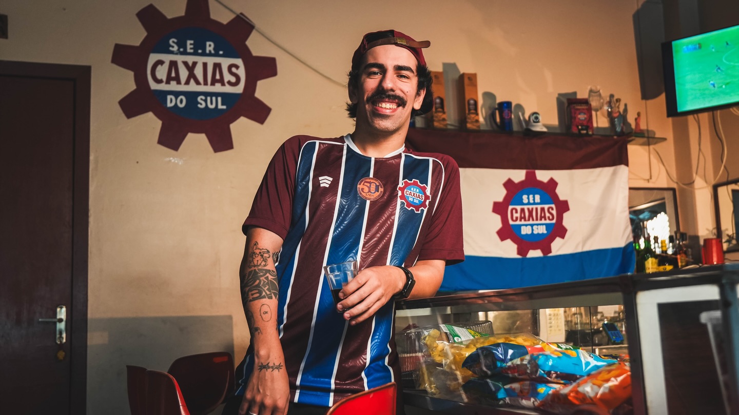 Terceira camisa tricolor do SER Caxias 2026 Catê