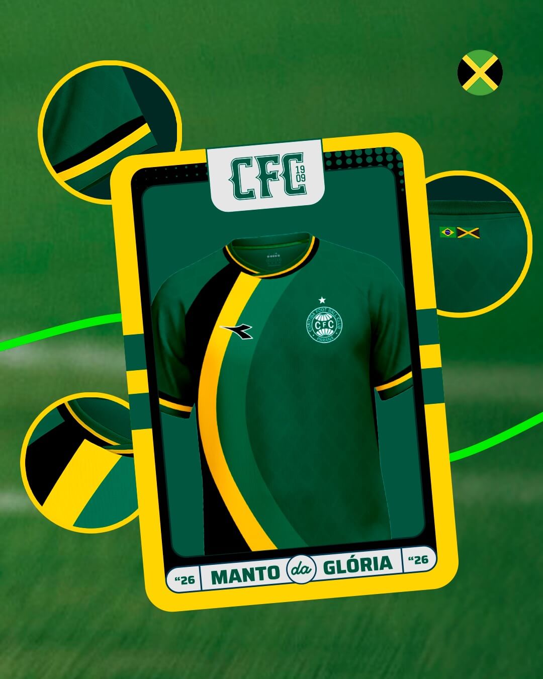 Coritiba Manto da Glória 2026 Jamaica