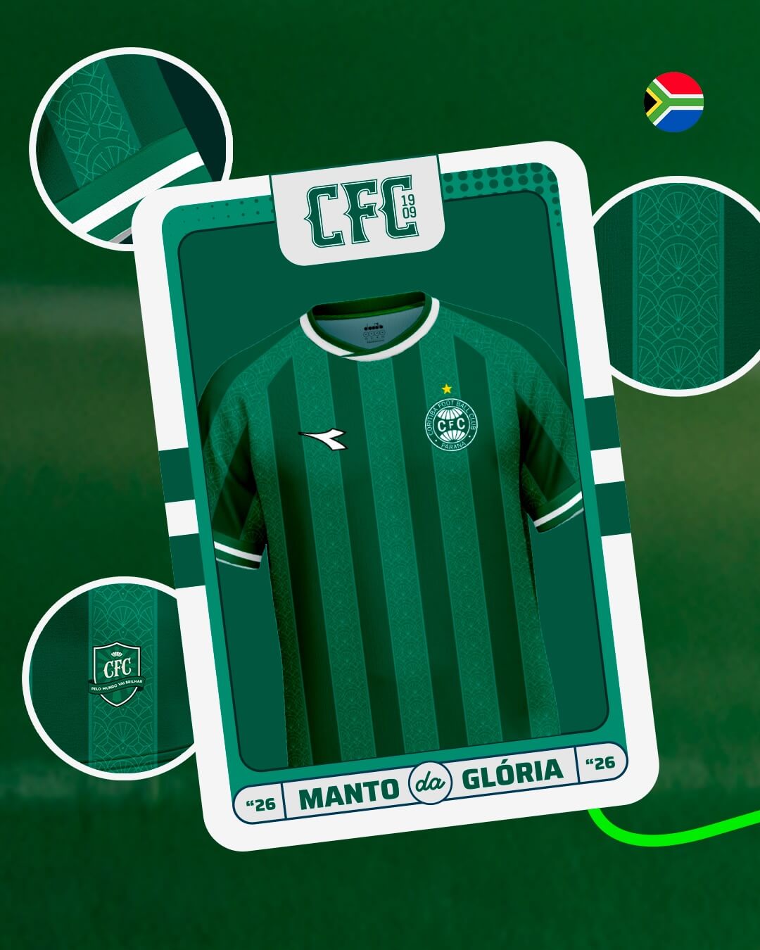 Coritiba Manto da Glória 2026 África do Sul