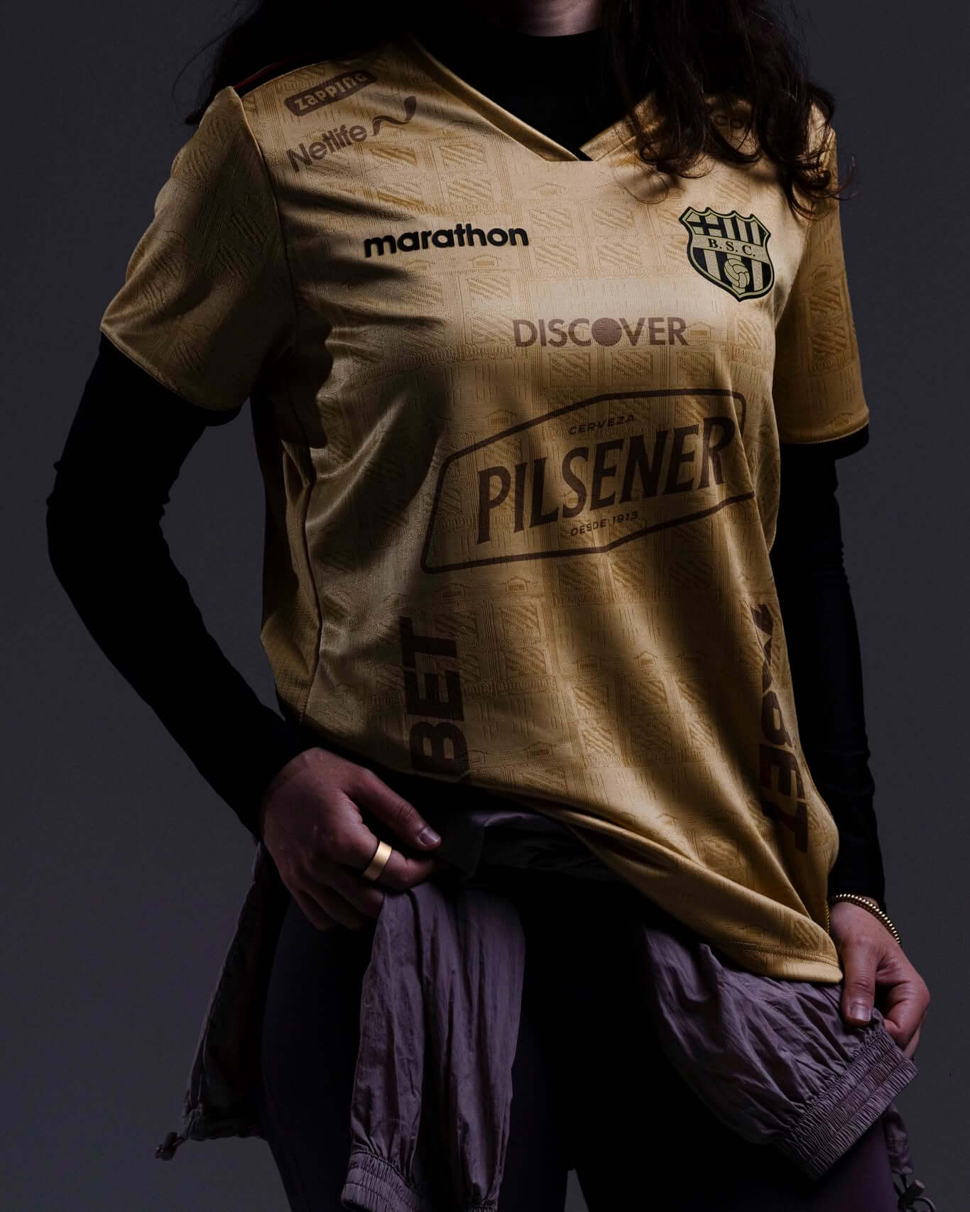 Camisa dos 101 anos do Barcelona de Guayaquil 2026 Marathon