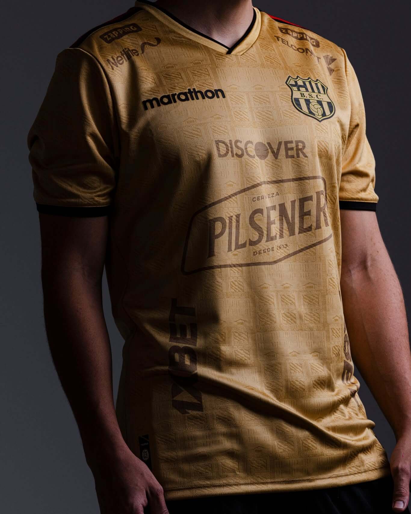 Camisa dos 101 anos do Barcelona de Guayaquil 2026 Marathon