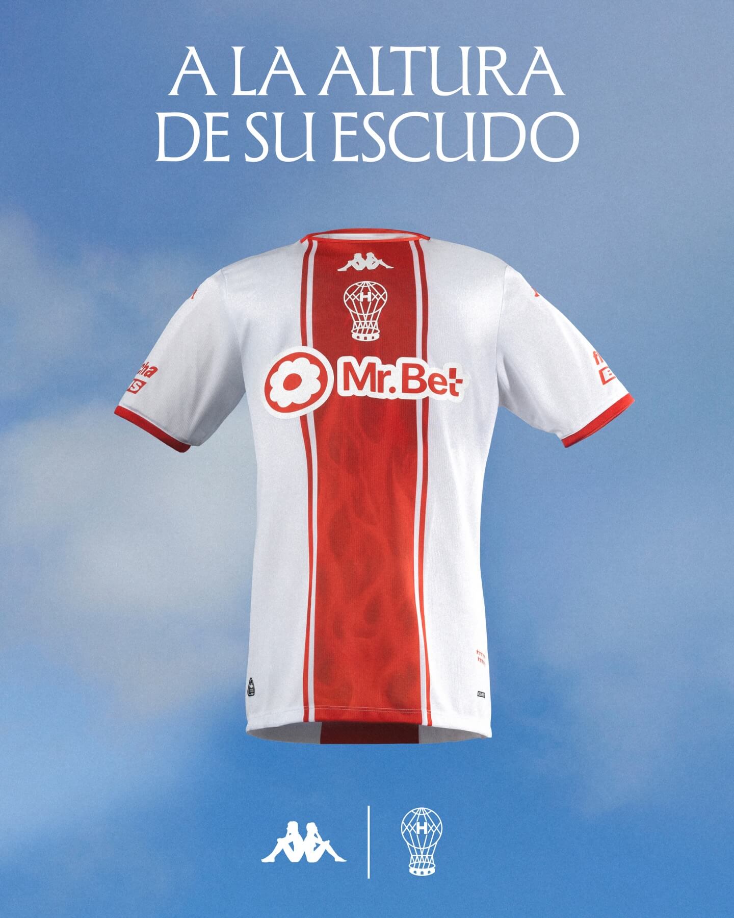 Camisa titular do CA Huracán 2026 Kappa