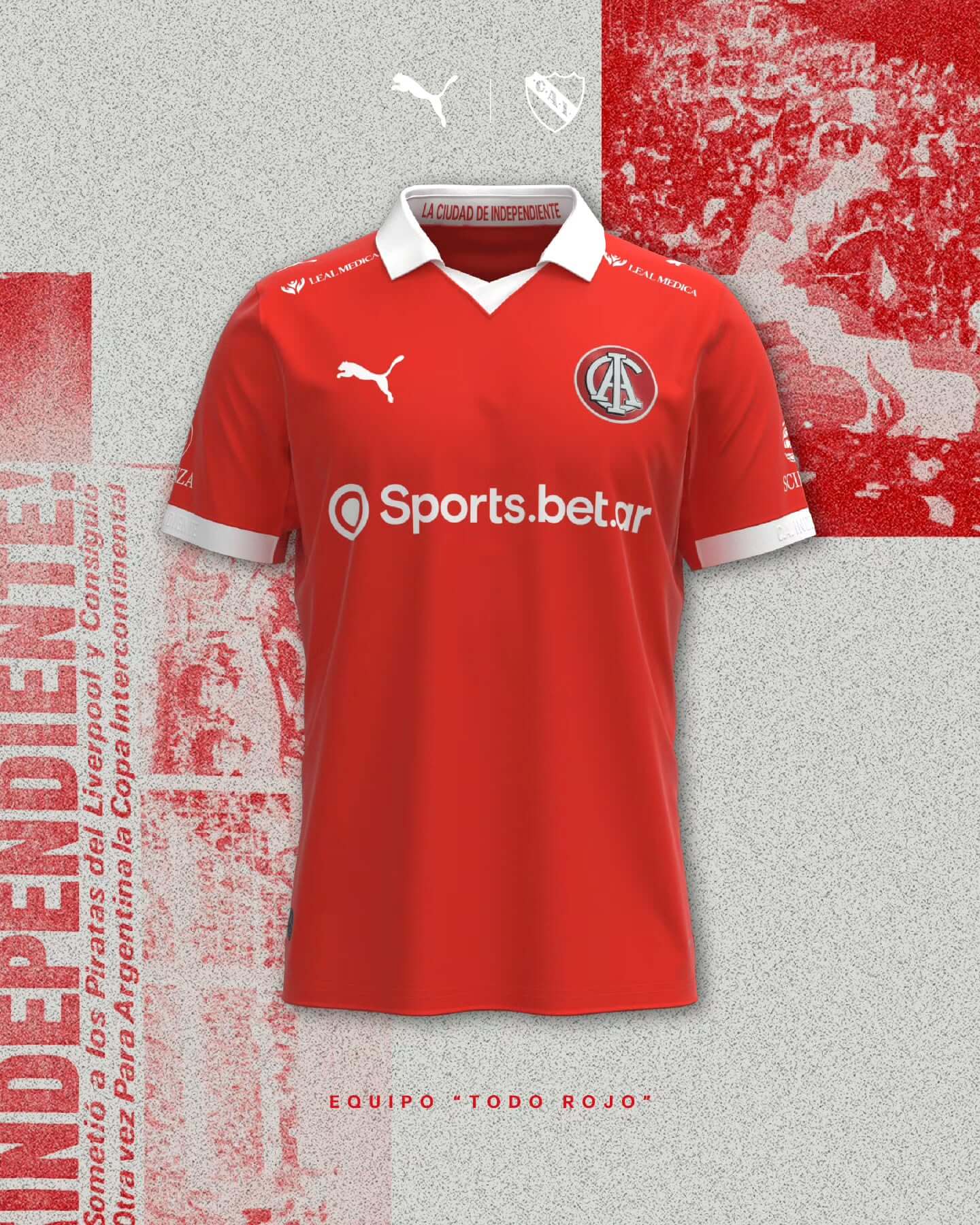 Camiseta del Hincha Independiente 2026 PUMA Todo Rojo