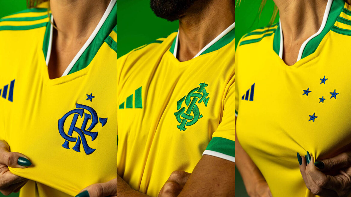 Times adidas lançam camisas com as cores do Brasil para a Copa 2026