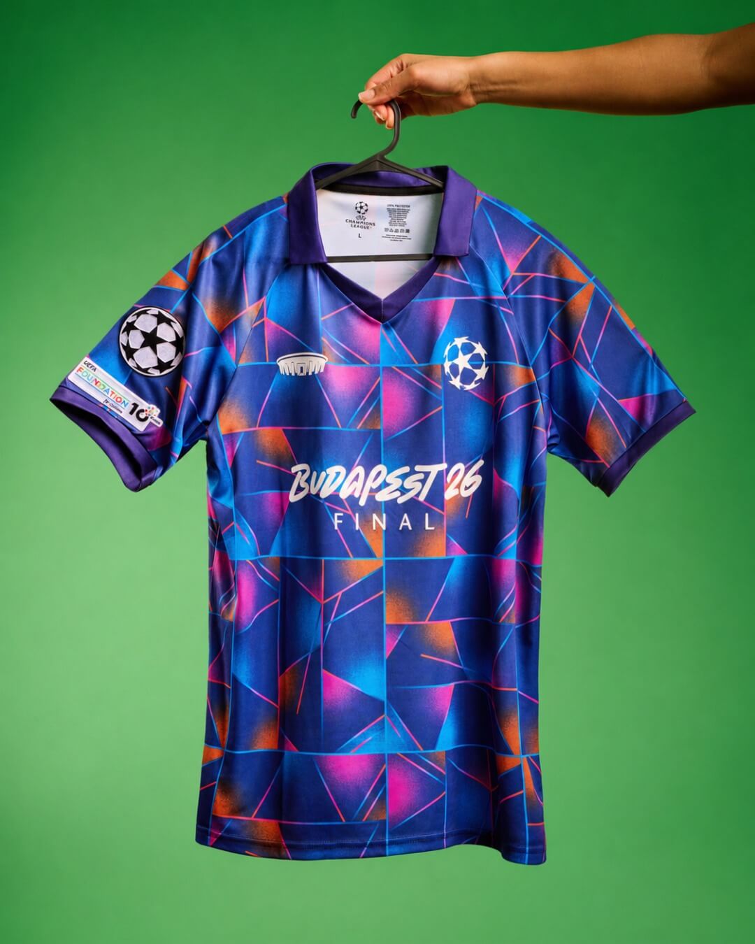 UEFA revela camisa oficial da final da Champions League 2026 em Budapeste